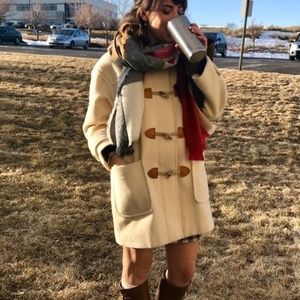 Cozy Vintage Eddie Bauer ivory duffle coat